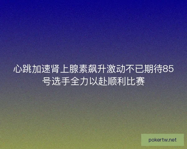 心跳加速肾上腺素飙升激动不已期待85号选手全力以赴顺利比赛 心跳加速肾上腺素飙升激动不已期待85号选手全力以赴顺利比赛